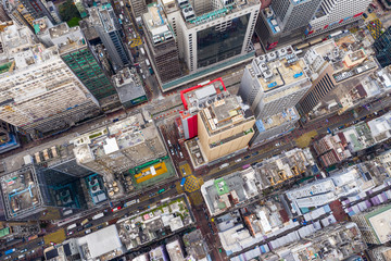 Top view of Hong Kong building