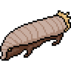 Fototapeta premium vector pixel art herbivore monster