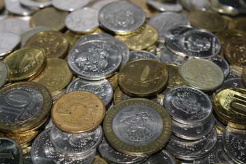 background of Russian coins