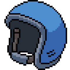 Obraz premium vector pixel art safety helmet