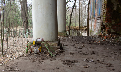 The Chernobyl accident. Pripyat before and after