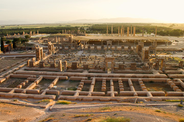 Walls of the ancient capital of Persia. Persepolis is the capital of the Achaemenid kingdom. sight...