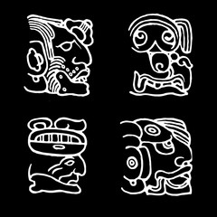 Indian vector tattoo