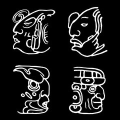 Indian vector tattoo