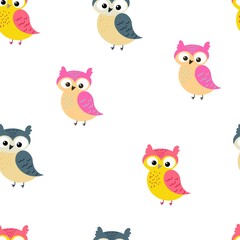 pattern with owls