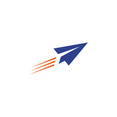 Travel logo with plane icon illustraiton