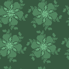 Beautiful seamless pattern.Flower imprint. Vector illustration.