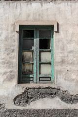 Broken Grunge window in an abandoned House, Tenerife, Canary Islands, Spain