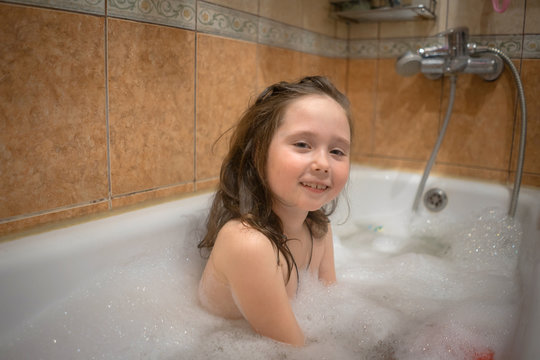 baby in the bathroom