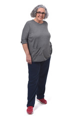 Fototapeta premium portrait of woman with sportsweare on white background