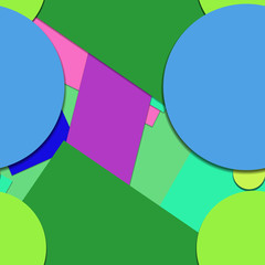 Flat material design - Creative vector trend seamless