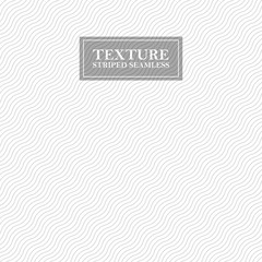 Striped wave seamless background. Wavy repeatable geometric pattern - gray diagonal design. Similar to fabric texture