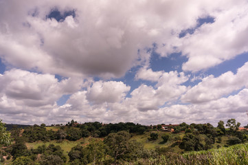 landscape with clouds