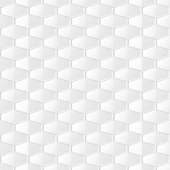 Abstract light geometric background. Seamless trendy mosaic white and gray texture. Ceramic repeatable elegant pattern