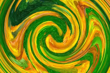 Abstract liquid gold design pattern. Graphic painting in golden color. Great as decor for rich and luxury products. Fashion print. Creative background in stylish motifs.