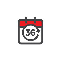 Time Management Icon with Deadline, Hurry, & Punctual Symbolism