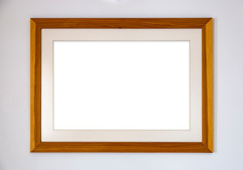 Blank photo wood frame