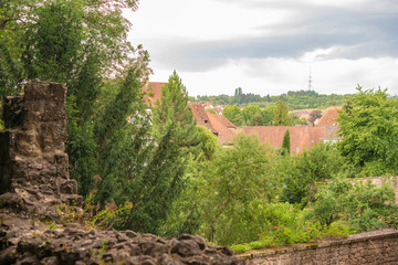 Vue générale du village de Wissembourg, Alsace France
