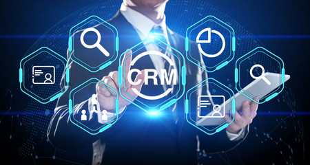 CRM Customer Relationship Management Business Internet Techology Concept