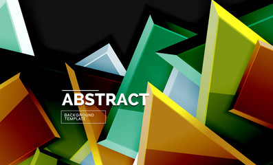 Squares and triangles geometrical background