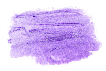 red lipstick on white background