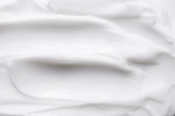 White texture of cosmetic body care cream background