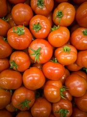 Red tomatoes background