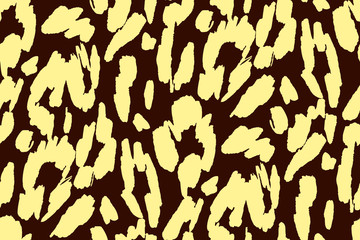 Animal texture seamless background pattern. Fashion print, textile design. Cute pattern. Vector.