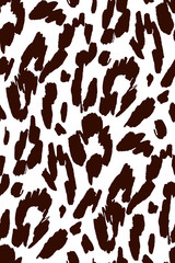 Animal texture seamless background pattern. Fashion print, textile design. Cute pattern. Vector.