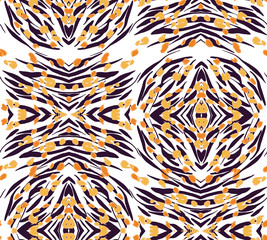 Animal texture seamless background pattern. Fashion print, textile design. Cute pattern. Vector.