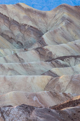 Rock formations at  Zabriskie Point, in Death Valley National Park