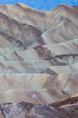 Rock formations at  Zabriskie Point, in Death Valley National Park