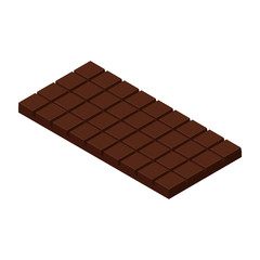 Isometric chocolate bar