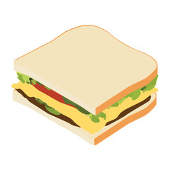 Sandwich isometric view