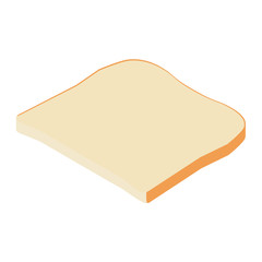Toast bread isometric