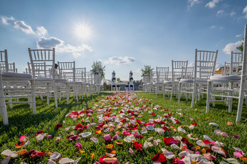 Fototapeta premium A fabulous place, a magical and enchanting location to celebrate your wedding