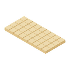 Isometric chocolate bar