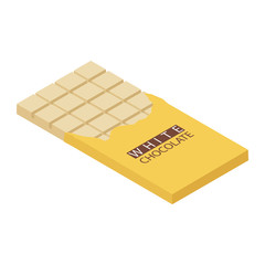 Isometric chocolate bar