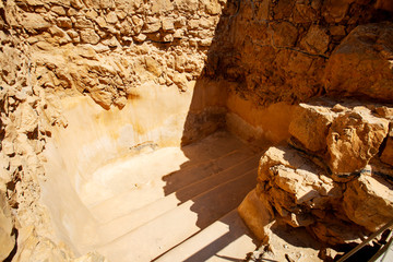 Masada fortress, ancient fortification in Israel situated on top of an isolated rock plateau