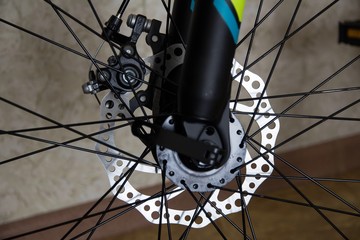 Brake disc on bike