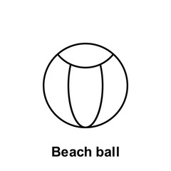 Beach ball icon. Element of summer holiday icon. Thin line icon for website design and development, app development. Premium icon