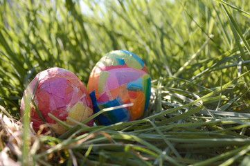 Ostereier im Gras 8