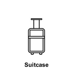 Suitcase icon. Element of summer holiday icon. Thin line icon for website design and development, app development. Premium icon