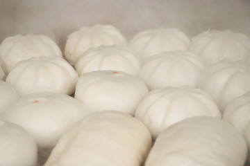 Hot steamed buns.