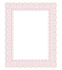 pink lace frame