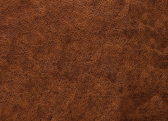 Dark texture of brown leather is coarse