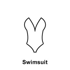 Swimsuit icon. Element of summer holiday icon. Thin line icon for website design and development, app development. Premium icon