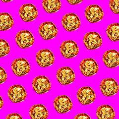 italian pizza pattern, pop food theme texture