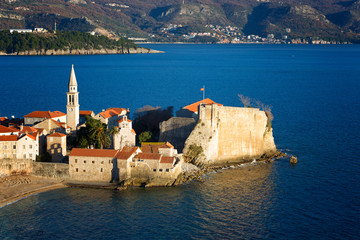 Old town Budva, Montenegro. Top view