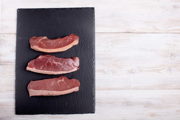 picanha meat top view